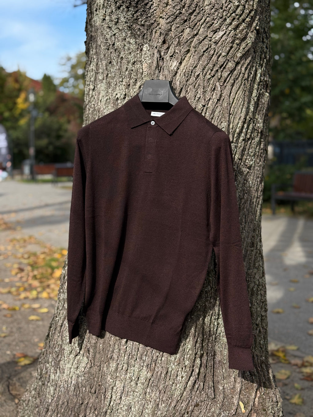 Sweter Polo Caracciolo Brown Cashwool 2026