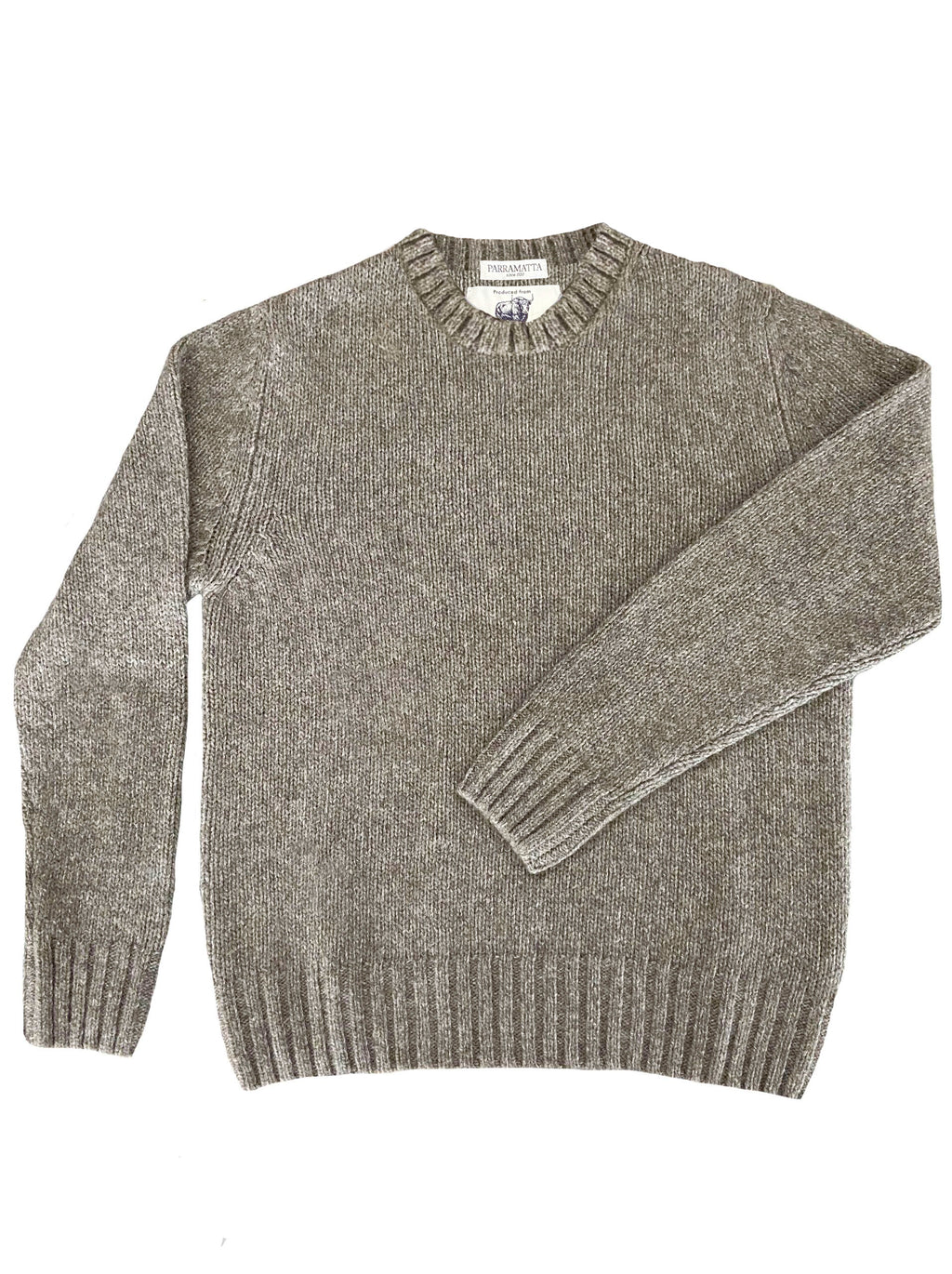 Beżowy Sweter 90% Jak / 10% Kaszmir
