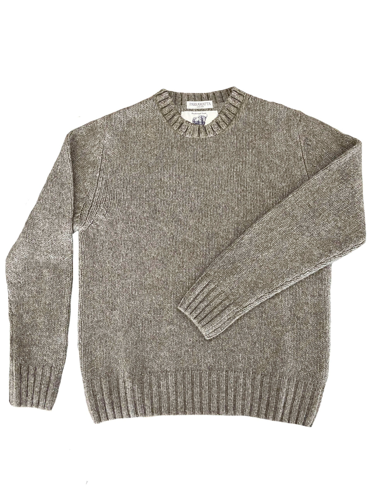 Beżowy Sweter 90% Jak / 10% Kaszmir